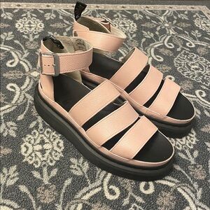 Dr. Martens Pink Leather Sandals